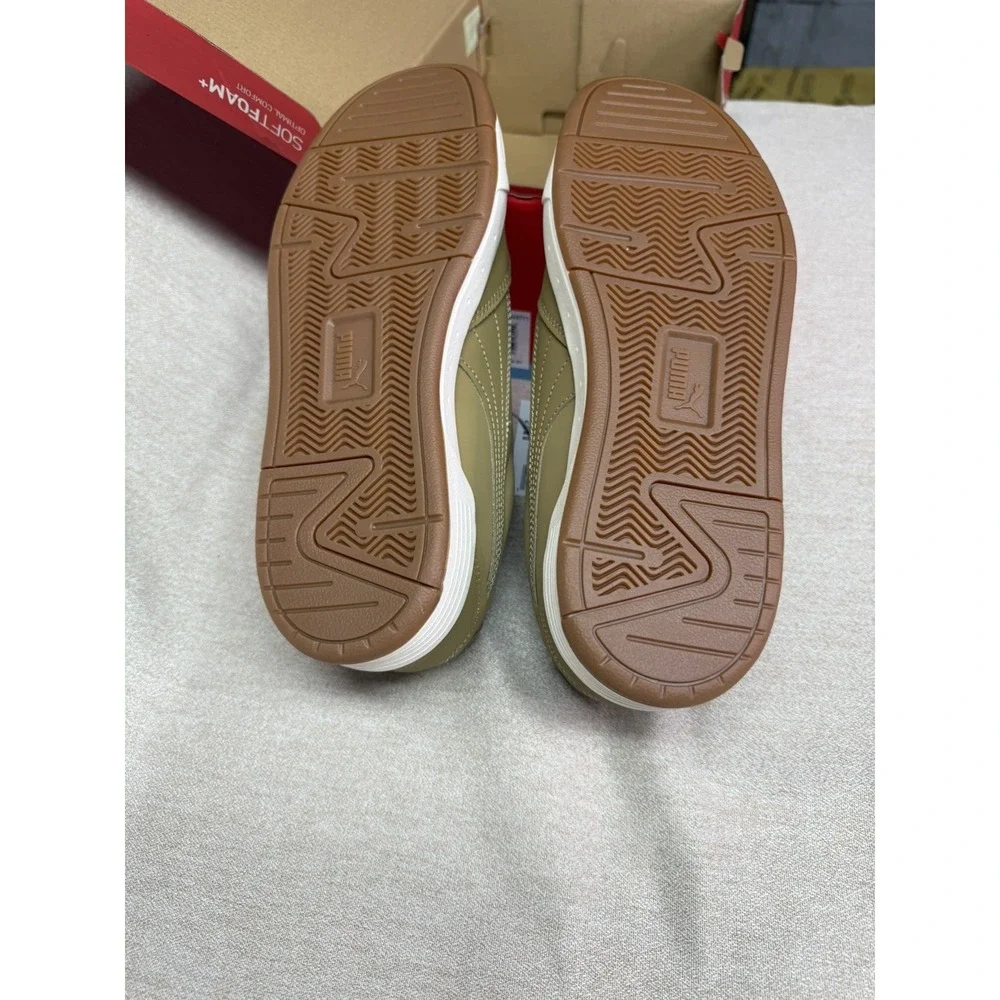 Mens PUMA Skate Sneaker Shoes Size 9 Brown Low Top Skateboard 403556 01